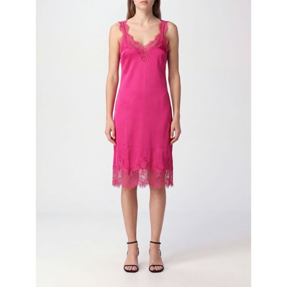Gold Hawk Women Pure Silk Mini Slip Dress Gold Hawk With Lace Inserts